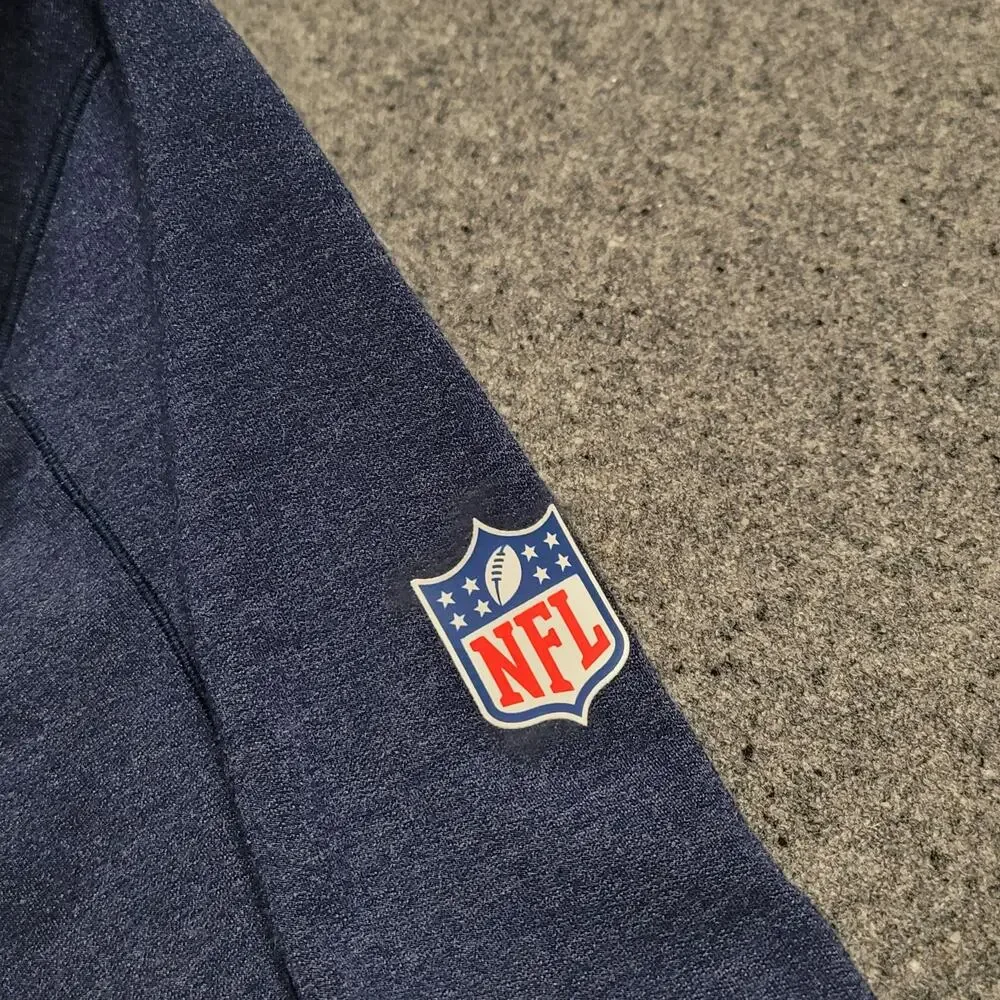 Nike San Diego Chargers Pullover Mens Small Blue Dri Fit On Field Quarter Zip